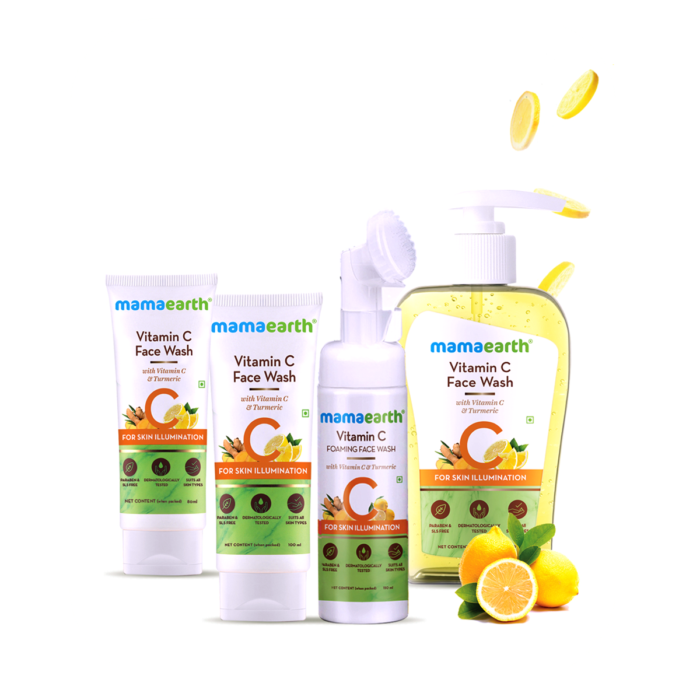 Vitamin C Face Wash with Vitamin C and Turmeric for Skin Illumination