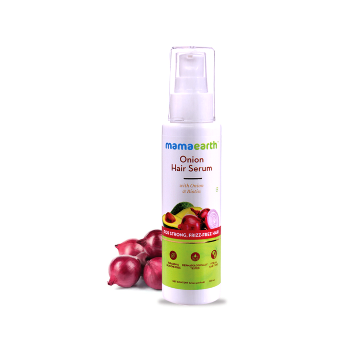 Onion Hair Serum with Onion and Biotin for Strong, Frizz-Free Hair