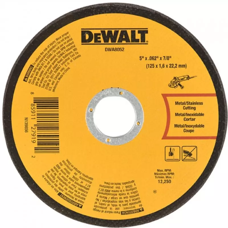 Dewalt 5 Inch Cutting Wheel 1.6 mm Thickness