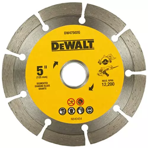 Dewalt 5 Inch Segmented Diamond Marble Cutting Blade, DW47502M-IN